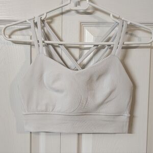 CRZ YOGA White Strappy Sports Bra XS